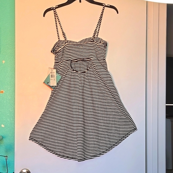 Roxy Adjustible Spaghetti Strap Dress with colorful Beading Size Small - Picture 9 of 11